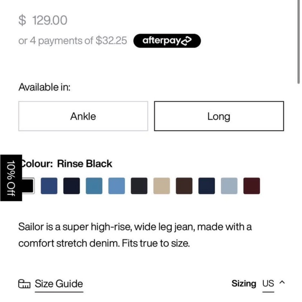 ROLLA'S High Rise Black Jeans - Picture 2 of 2
